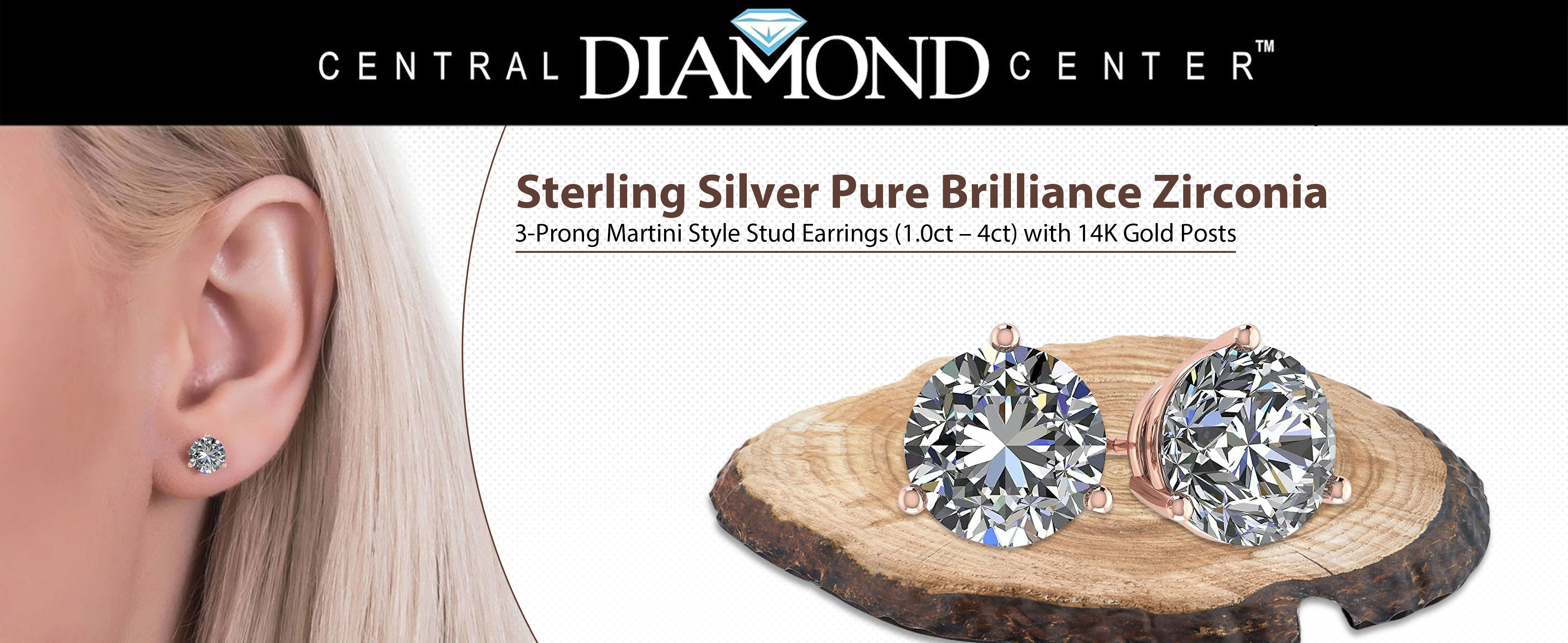 Elegant diamond stud earrings collection