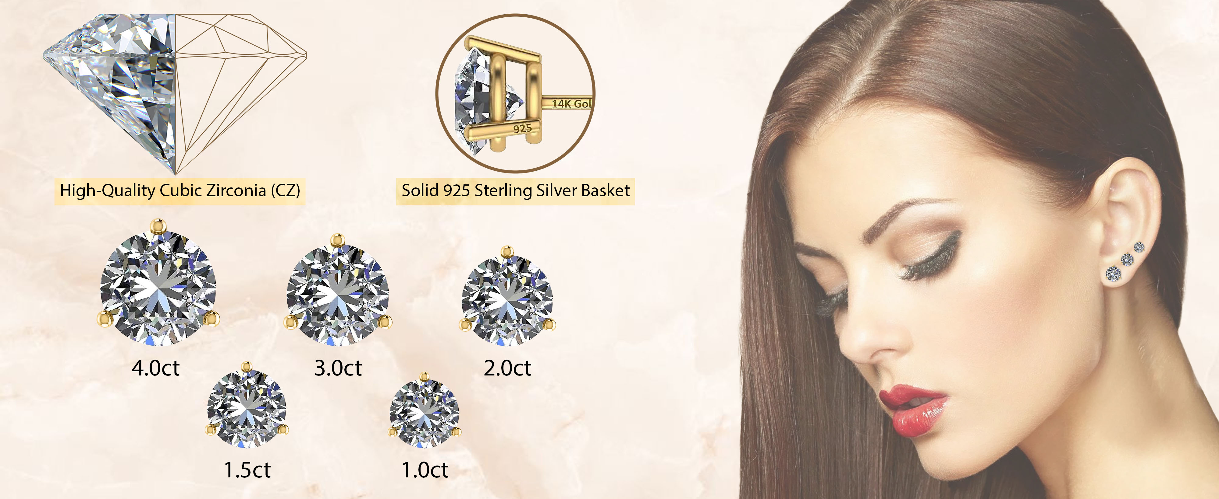 Sterling silver oversized earring backs