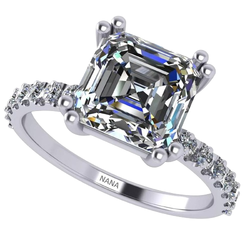 Forever Love Dancing Stone Flower Pendant Necklace