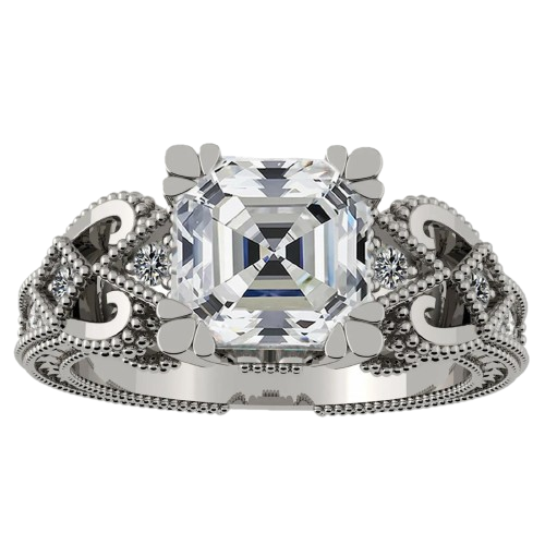 Forever Love Dancing Stone Flower Pendant Necklace