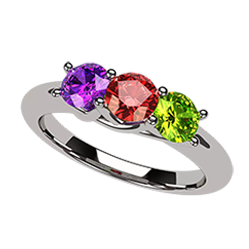 Princess W/Side Mothers Rings