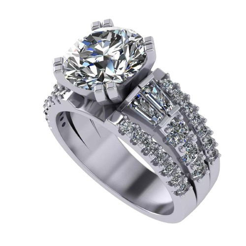 Diamond Engagement Ring-Round