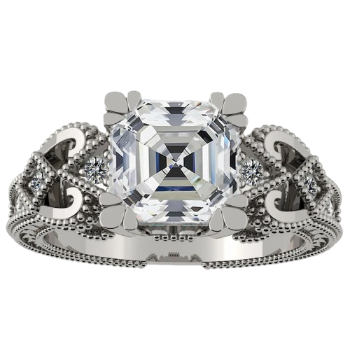 Asscher Cut Engagement Ring