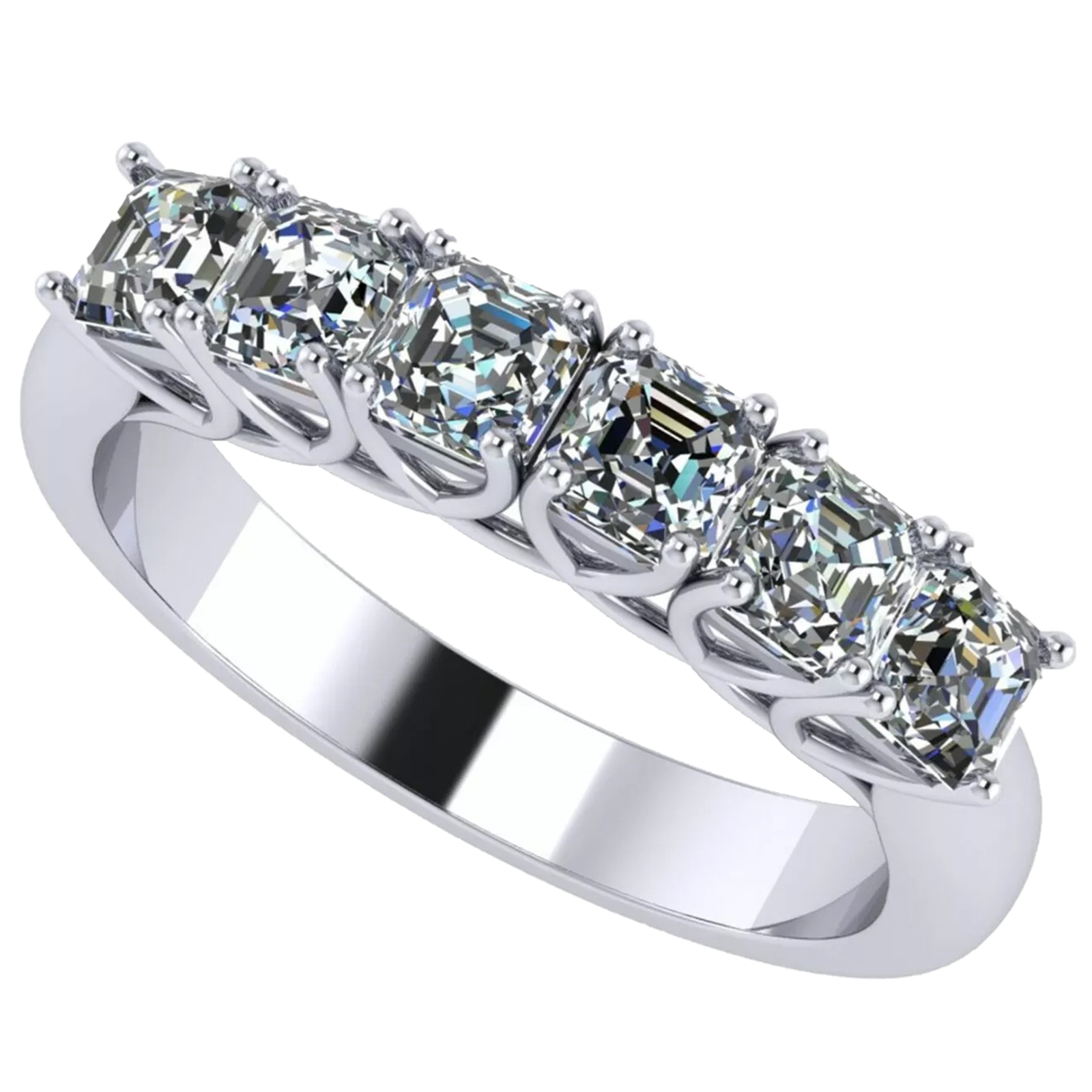 Asscher Cut 1ctw Pure Brilliance Zirconia Ring