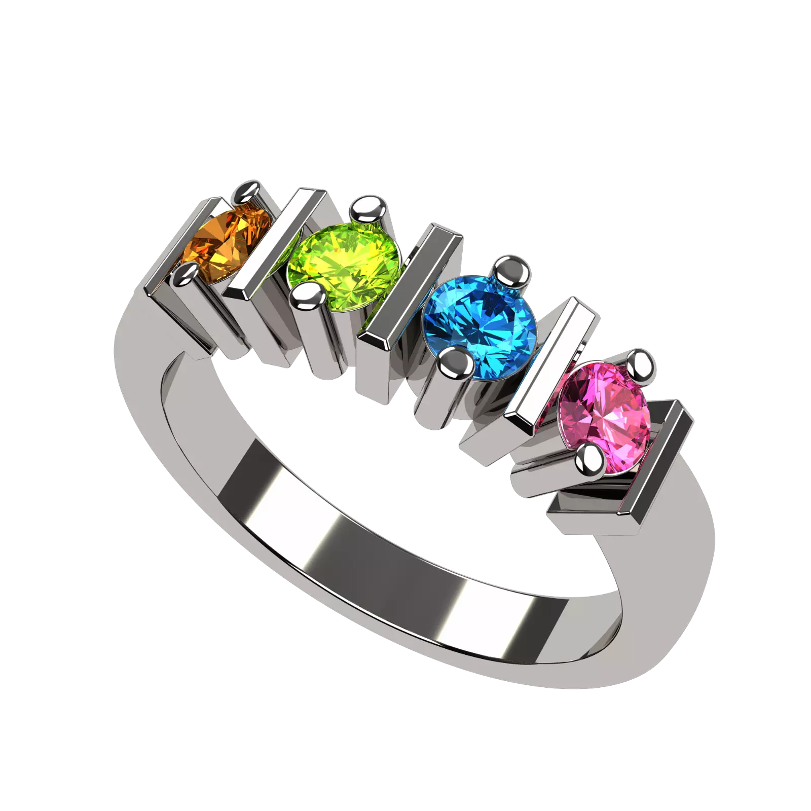 Infinity Birthstone Necklaces for Women